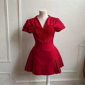 By Cici Ember Heart Mini Dress